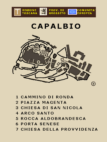 Capalbio mappa